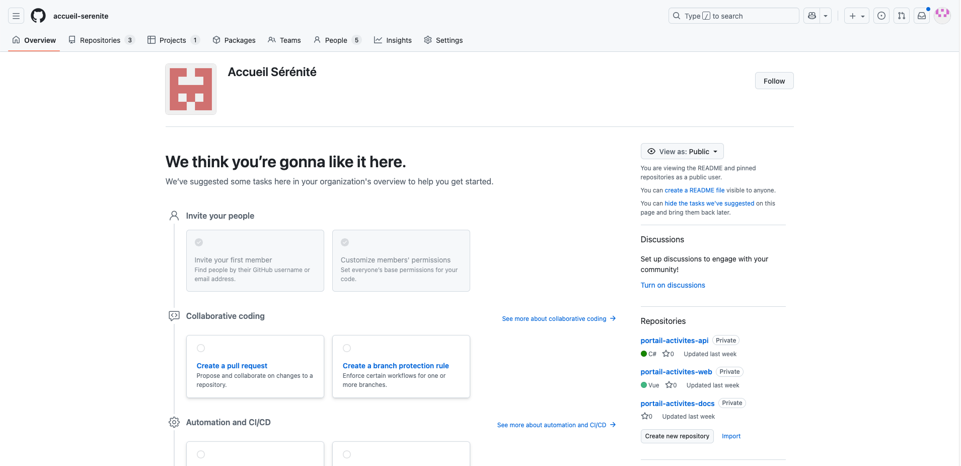 Organisation GitHub